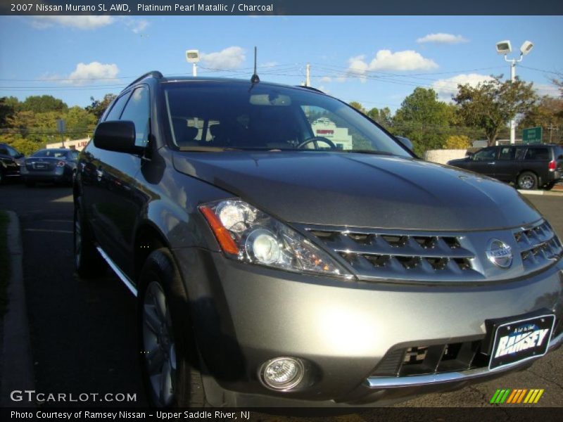 Platinum Pearl Matallic / Charcoal 2007 Nissan Murano SL AWD