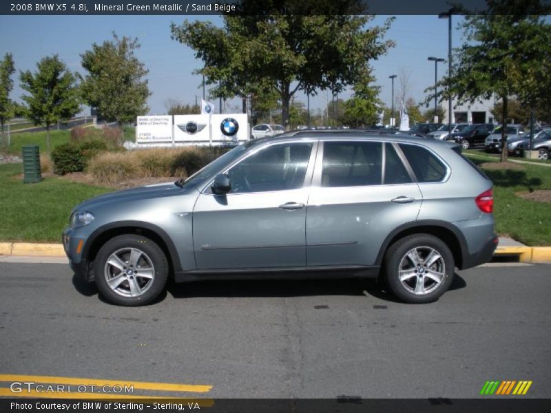 Mineral Green Metallic / Sand Beige 2008 BMW X5 4.8i