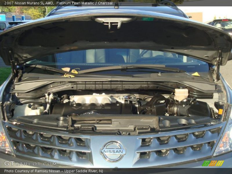 Platinum Pearl Matallic / Charcoal 2007 Nissan Murano SL AWD