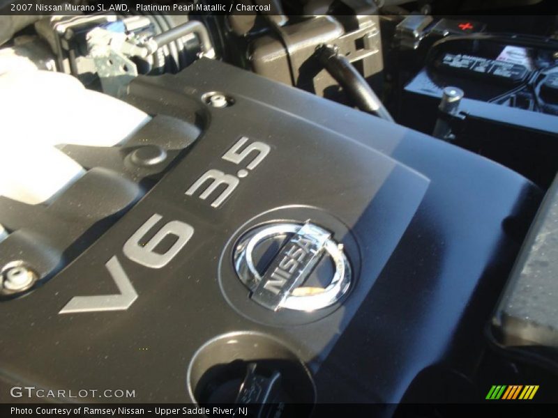 Platinum Pearl Matallic / Charcoal 2007 Nissan Murano SL AWD