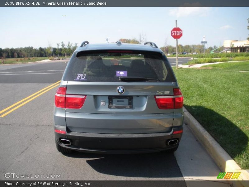 Mineral Green Metallic / Sand Beige 2008 BMW X5 4.8i