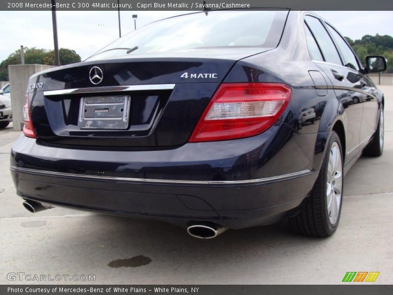 Capri Blue Metallic / Savanna/Cashmere 2008 Mercedes-Benz C 300 4Matic Luxury