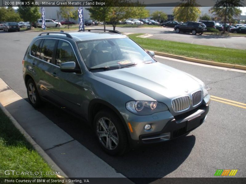 Mineral Green Metallic / Sand Beige 2008 BMW X5 4.8i