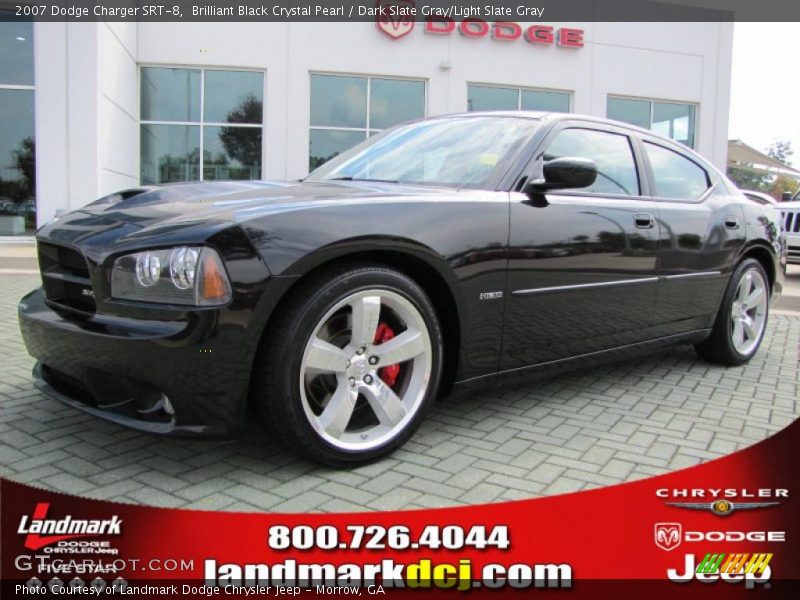 Brilliant Black Crystal Pearl / Dark Slate Gray/Light Slate Gray 2007 Dodge Charger SRT-8