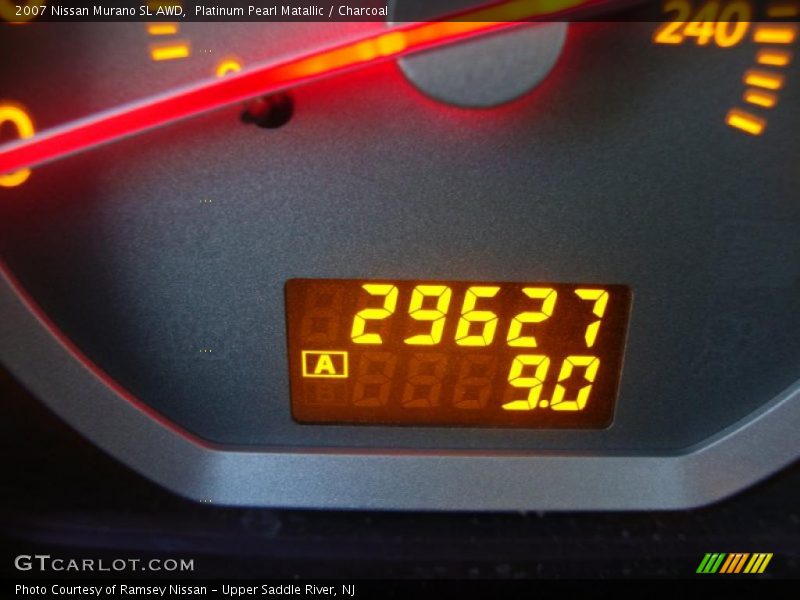Platinum Pearl Matallic / Charcoal 2007 Nissan Murano SL AWD