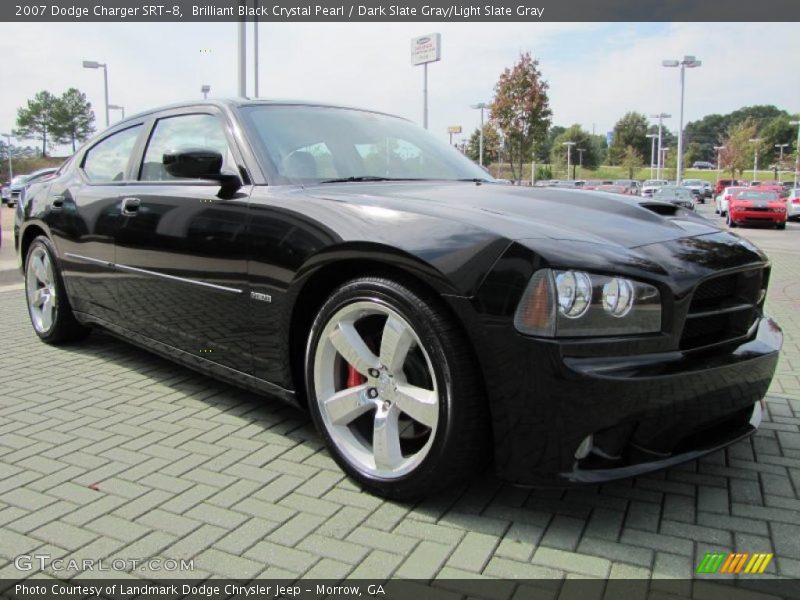 Brilliant Black Crystal Pearl / Dark Slate Gray/Light Slate Gray 2007 Dodge Charger SRT-8