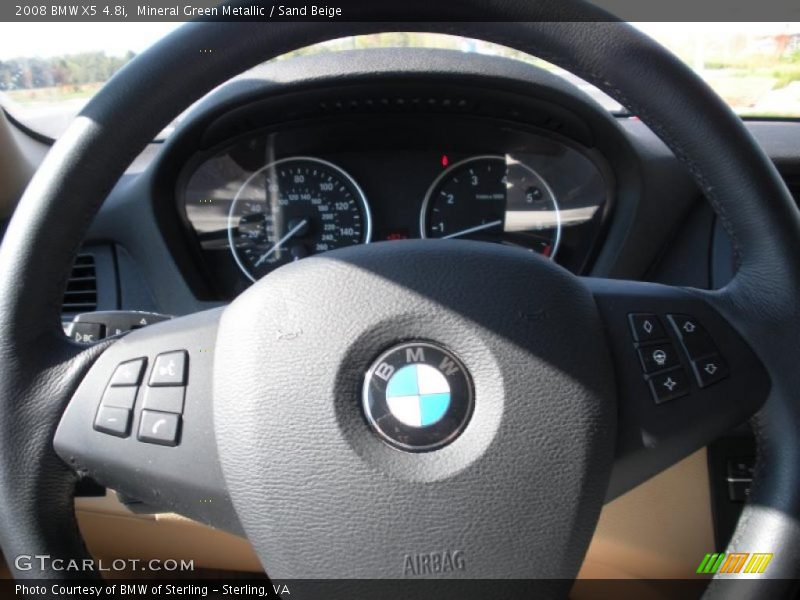 Mineral Green Metallic / Sand Beige 2008 BMW X5 4.8i