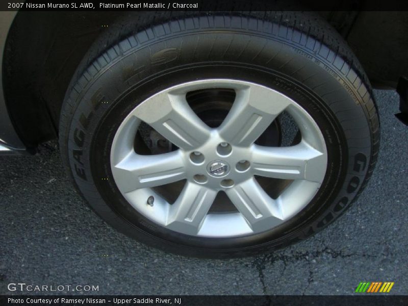 Platinum Pearl Matallic / Charcoal 2007 Nissan Murano SL AWD