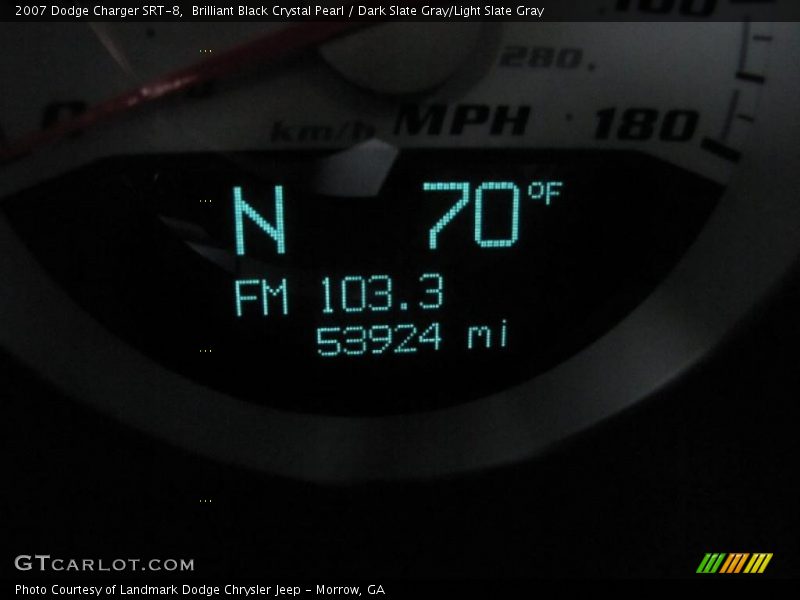 Brilliant Black Crystal Pearl / Dark Slate Gray/Light Slate Gray 2007 Dodge Charger SRT-8