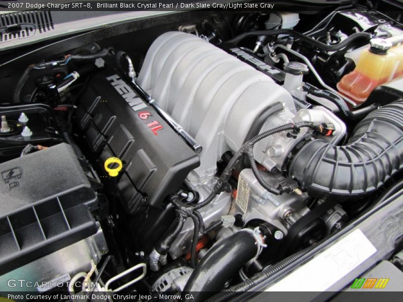 Brilliant Black Crystal Pearl / Dark Slate Gray/Light Slate Gray 2007 Dodge Charger SRT-8