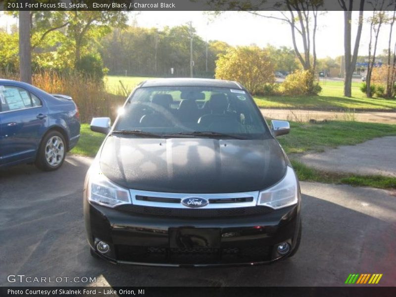 Ebony Black / Charcoal Black 2011 Ford Focus SEL Sedan