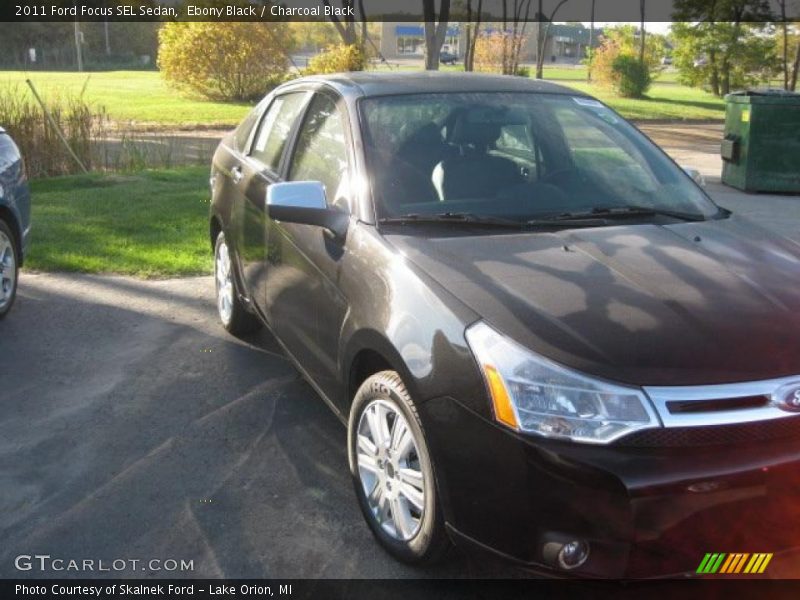 Ebony Black / Charcoal Black 2011 Ford Focus SEL Sedan