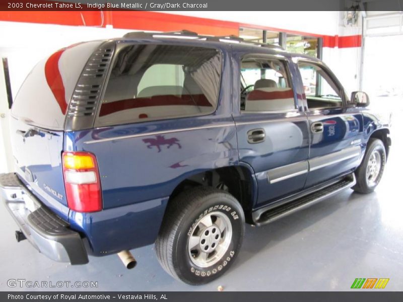 Indigo Blue Metallic / Gray/Dark Charcoal 2003 Chevrolet Tahoe LS