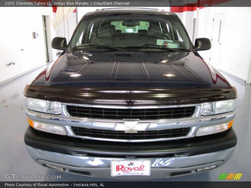 Indigo Blue Metallic / Gray/Dark Charcoal 2003 Chevrolet Tahoe LS