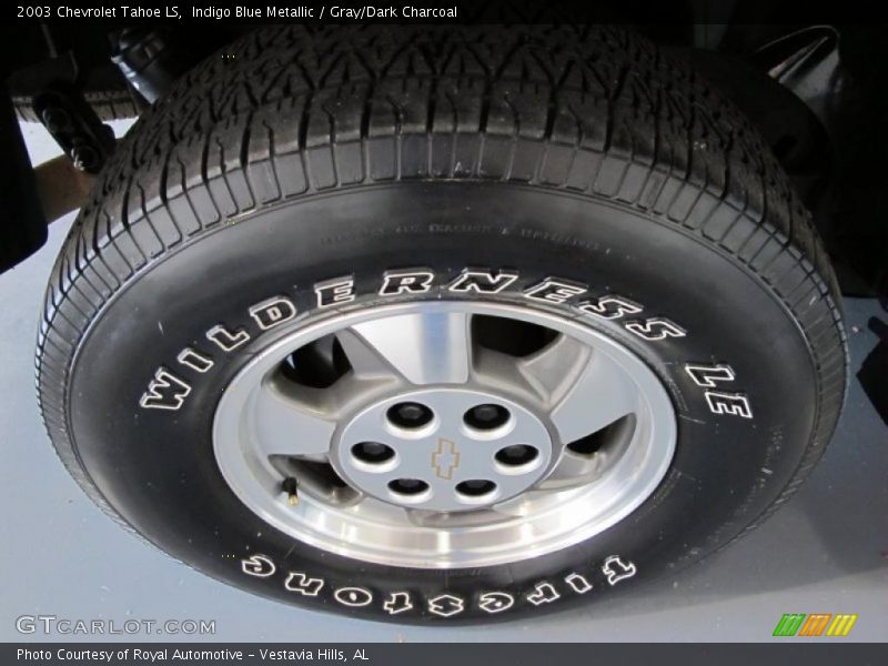 Indigo Blue Metallic / Gray/Dark Charcoal 2003 Chevrolet Tahoe LS