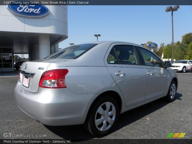 Silver Streak Mica / Dark Charcoal 2007 Toyota Yaris Sedan