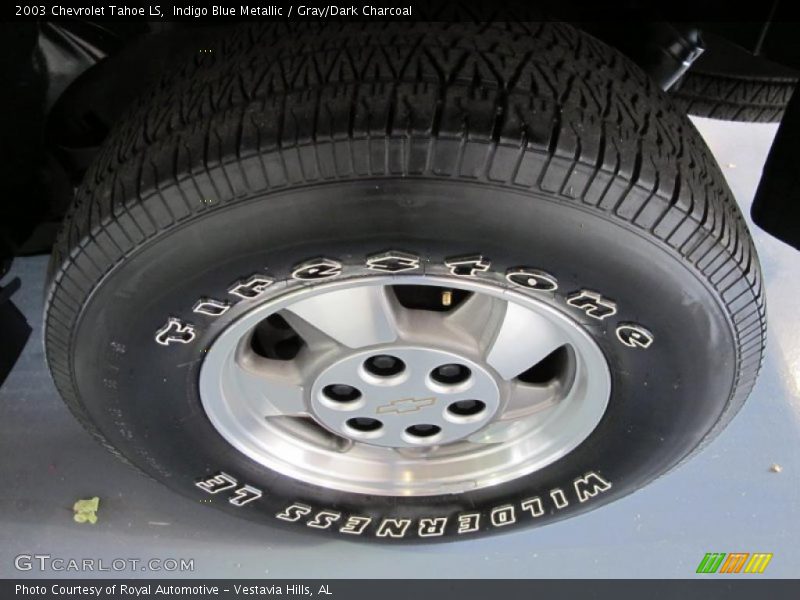 Indigo Blue Metallic / Gray/Dark Charcoal 2003 Chevrolet Tahoe LS