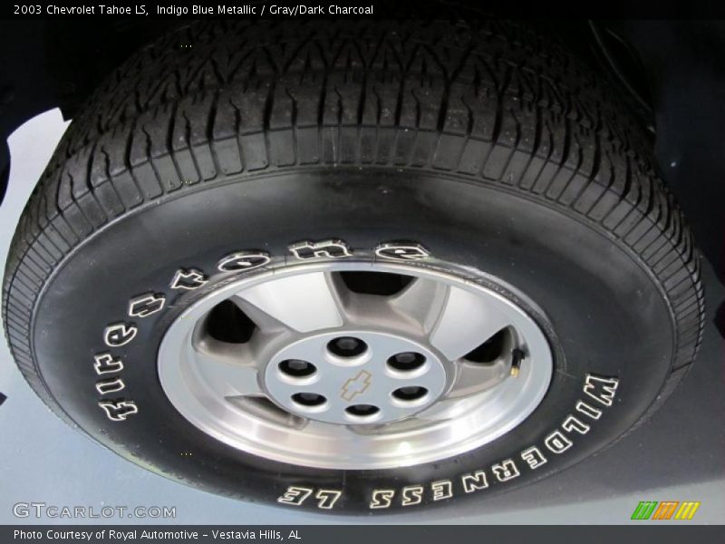 Indigo Blue Metallic / Gray/Dark Charcoal 2003 Chevrolet Tahoe LS