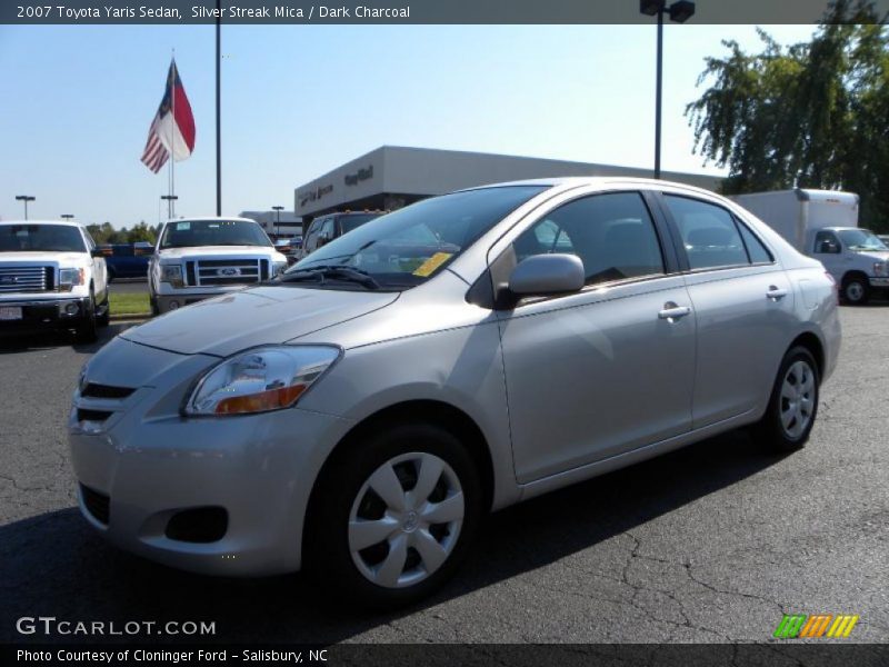 Silver Streak Mica / Dark Charcoal 2007 Toyota Yaris Sedan