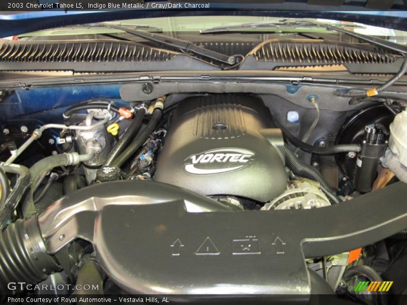 Indigo Blue Metallic / Gray/Dark Charcoal 2003 Chevrolet Tahoe LS