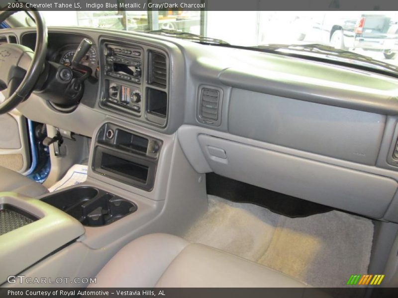 Indigo Blue Metallic / Gray/Dark Charcoal 2003 Chevrolet Tahoe LS