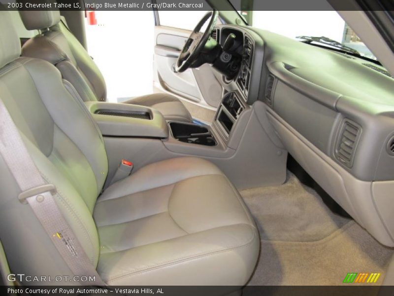 Indigo Blue Metallic / Gray/Dark Charcoal 2003 Chevrolet Tahoe LS