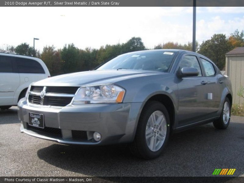 Silver Steel Metallic / Dark Slate Gray 2010 Dodge Avenger R/T