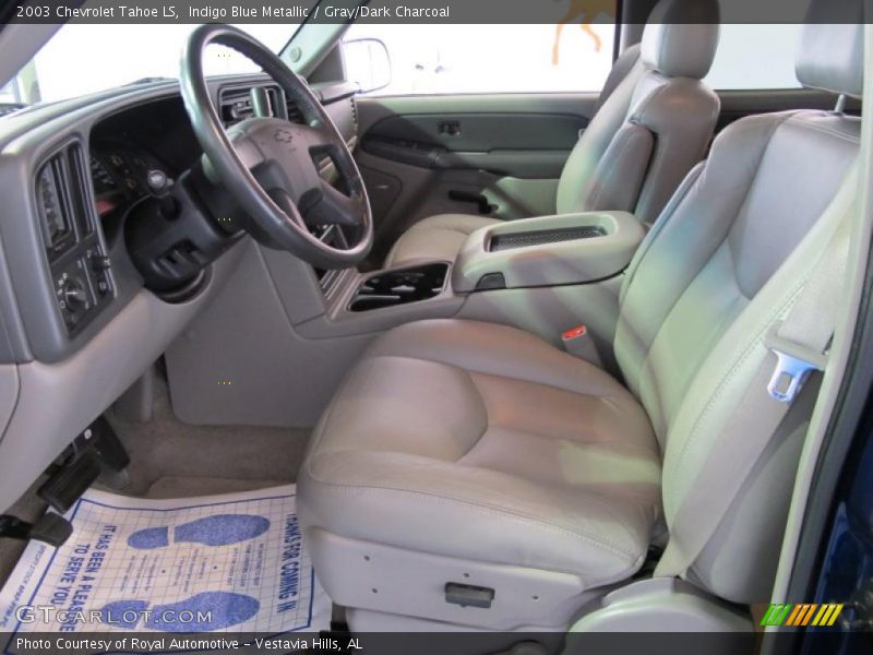 Indigo Blue Metallic / Gray/Dark Charcoal 2003 Chevrolet Tahoe LS