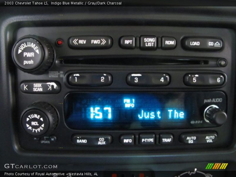 Indigo Blue Metallic / Gray/Dark Charcoal 2003 Chevrolet Tahoe LS