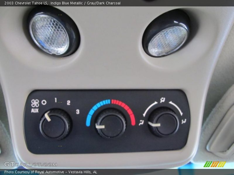 Indigo Blue Metallic / Gray/Dark Charcoal 2003 Chevrolet Tahoe LS