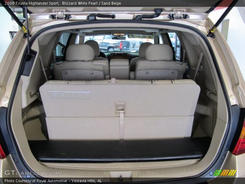 Blizzard White Pearl / Sand Beige 2008 Toyota Highlander Sport