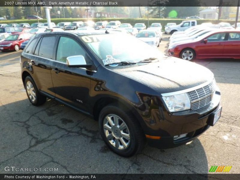 Dark Amethyst Metallic / Charcoal Black 2007 Lincoln MKX AWD