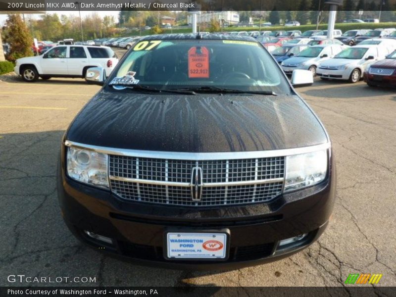 Dark Amethyst Metallic / Charcoal Black 2007 Lincoln MKX AWD