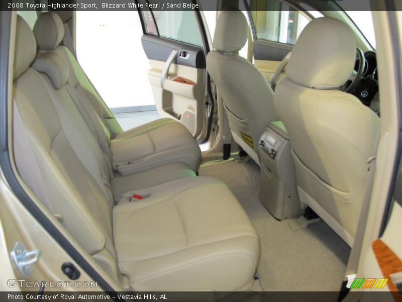 Blizzard White Pearl / Sand Beige 2008 Toyota Highlander Sport