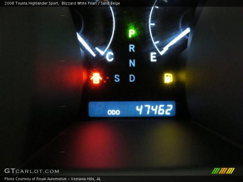 Blizzard White Pearl / Sand Beige 2008 Toyota Highlander Sport