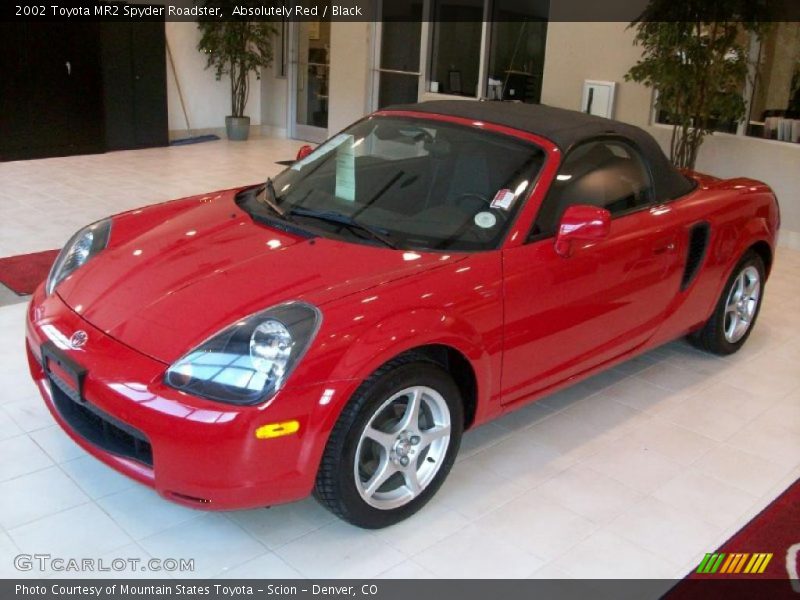 Absolutely Red / Black 2002 Toyota MR2 Spyder Roadster