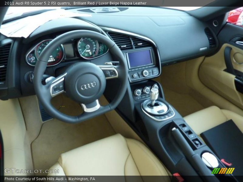 Dashboard of 2011 R8 Spyder 5.2 FSI quattro