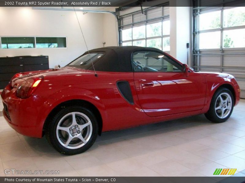 Absolutely Red / Black 2002 Toyota MR2 Spyder Roadster