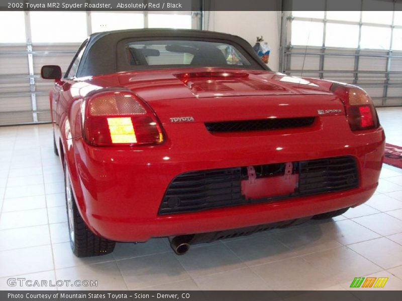 Absolutely Red / Black 2002 Toyota MR2 Spyder Roadster