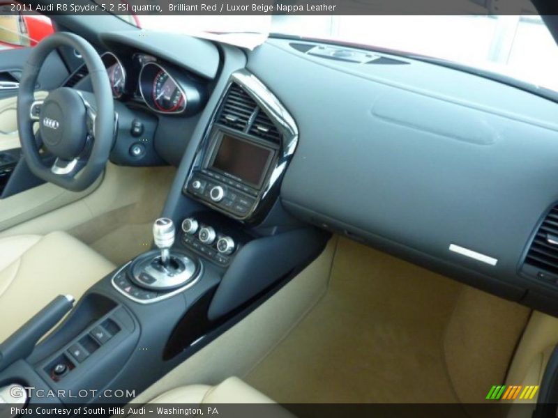 Brilliant Red / Luxor Beige Nappa Leather 2011 Audi R8 Spyder 5.2 FSI quattro