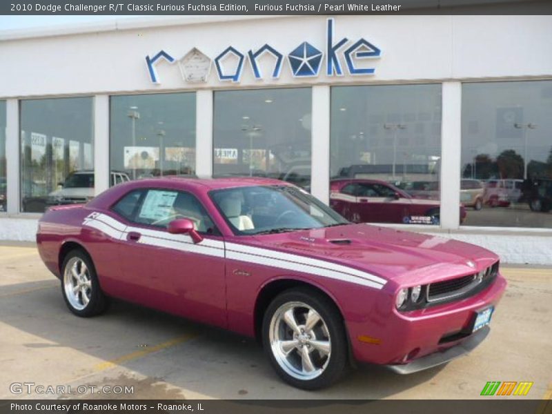 Furious Fuchsia / Pearl White Leather 2010 Dodge Challenger R/T Classic Furious Fuchsia Edition