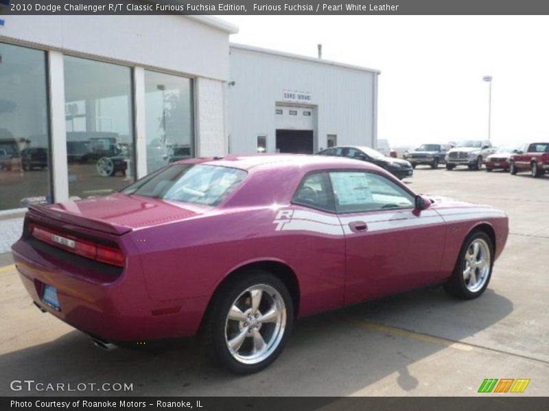 Furious Fuchsia / Pearl White Leather 2010 Dodge Challenger R/T Classic Furious Fuchsia Edition