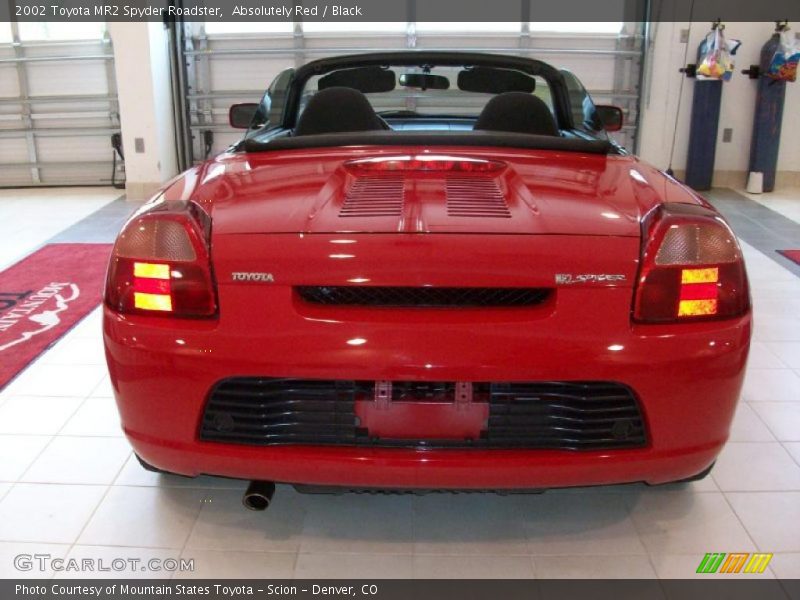 Absolutely Red / Black 2002 Toyota MR2 Spyder Roadster