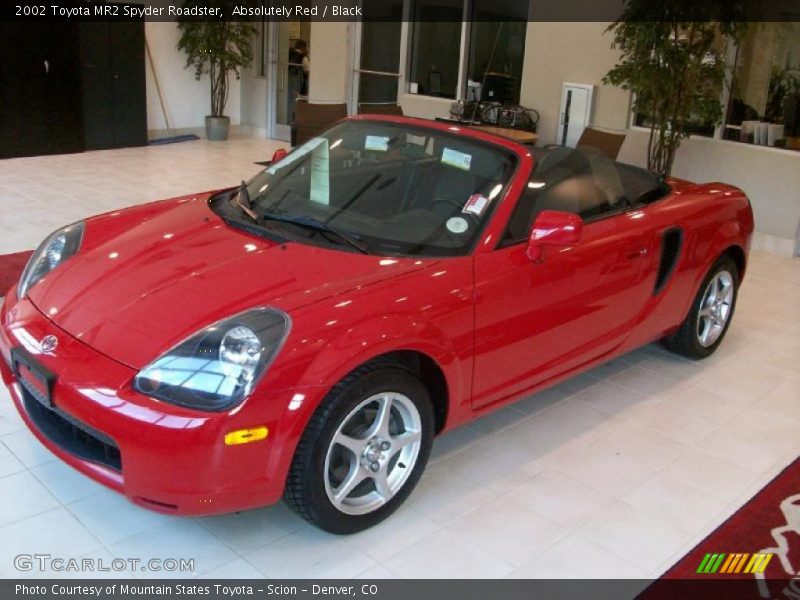 Absolutely Red / Black 2002 Toyota MR2 Spyder Roadster