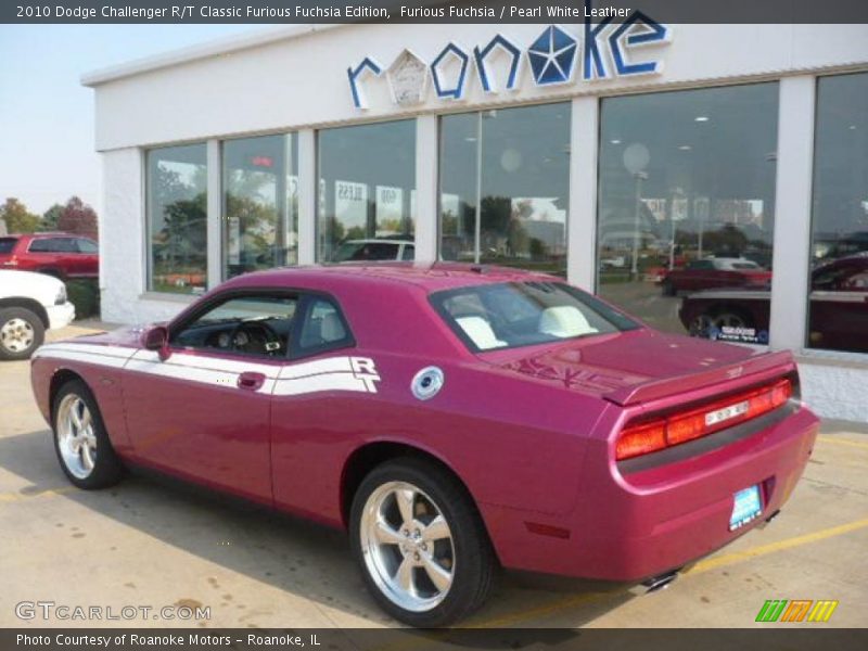 Furious Fuchsia / Pearl White Leather 2010 Dodge Challenger R/T Classic Furious Fuchsia Edition