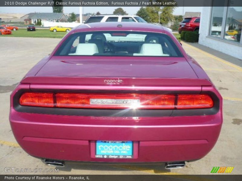 Furious Fuchsia / Pearl White Leather 2010 Dodge Challenger R/T Classic Furious Fuchsia Edition