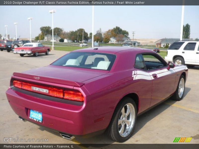 Furious Fuchsia / Pearl White Leather 2010 Dodge Challenger R/T Classic Furious Fuchsia Edition
