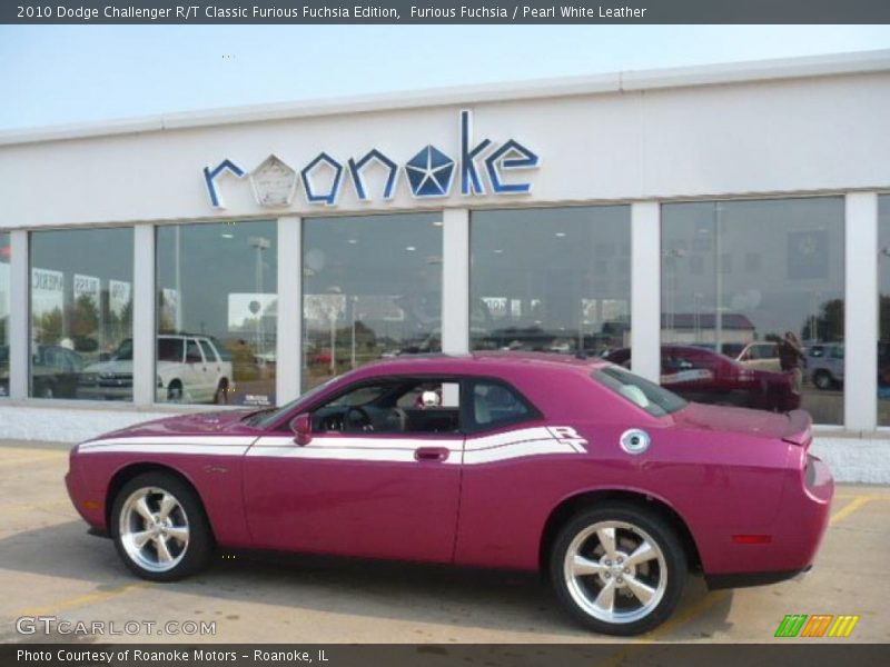 Furious Fuchsia / Pearl White Leather 2010 Dodge Challenger R/T Classic Furious Fuchsia Edition