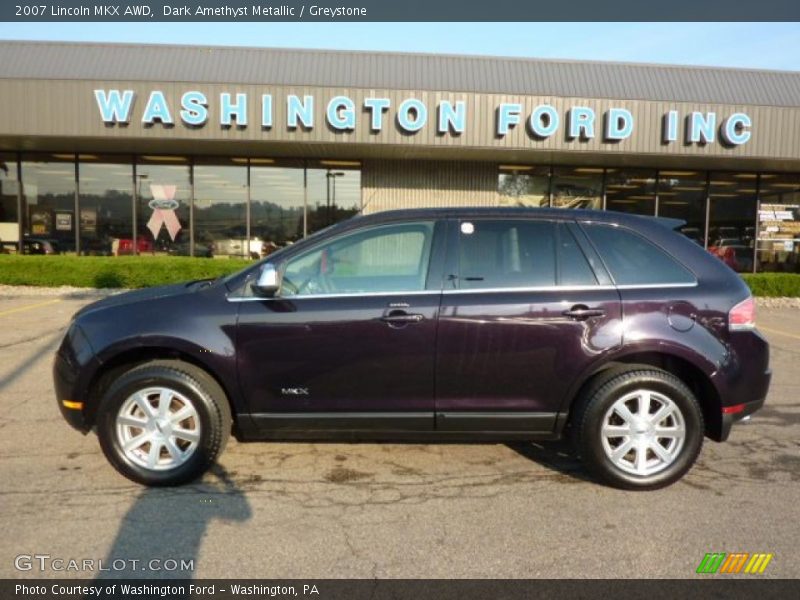 Dark Amethyst Metallic / Greystone 2007 Lincoln MKX AWD