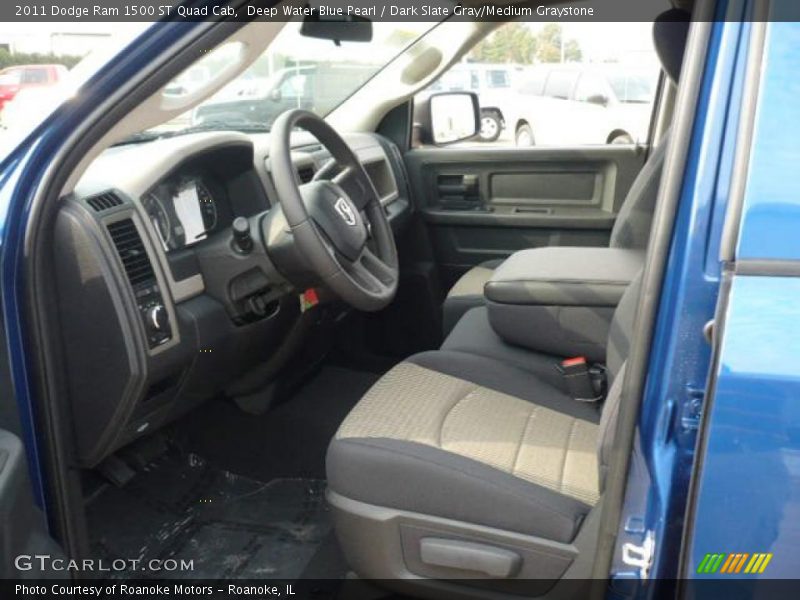  2011 Ram 1500 ST Quad Cab Dark Slate Gray/Medium Graystone Interior